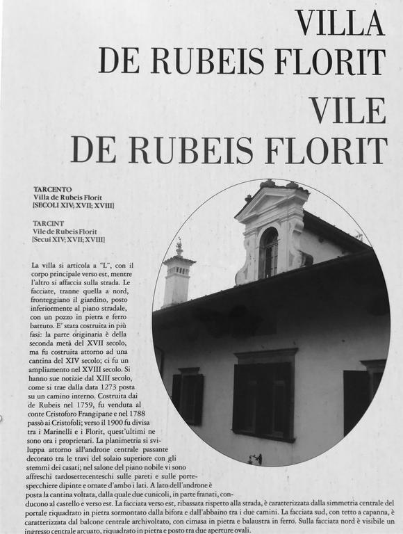 Villa De Rubeis Florit Tarcento Eksteriør bilde